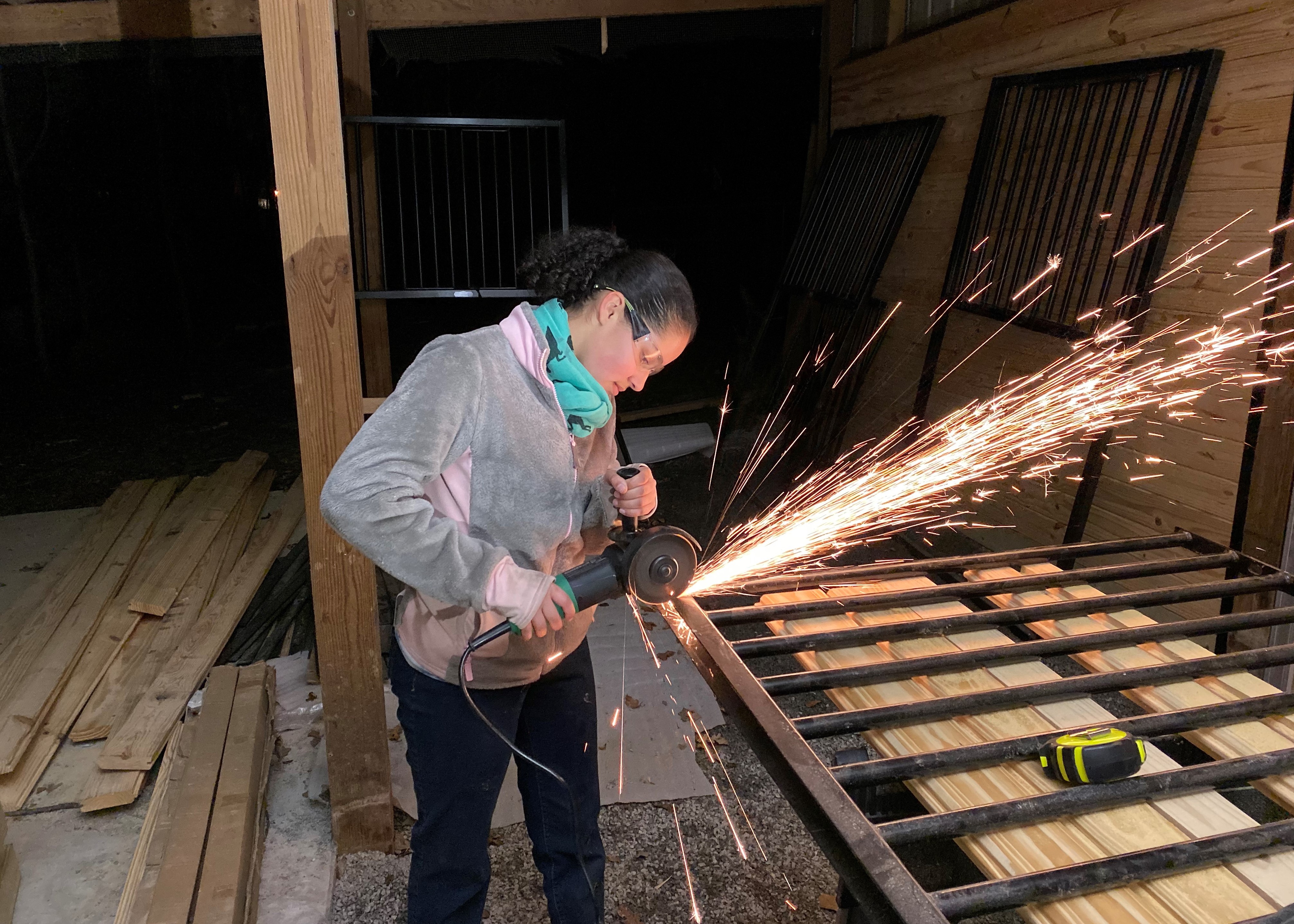 Building the pony barn